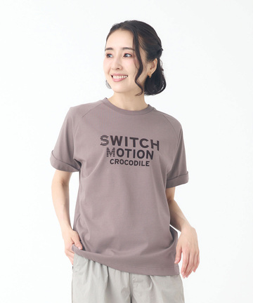 プレーティング天竺 ロールアップ Tシャツ【接触冷感】