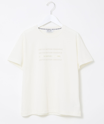 ロゴプリント クルーネック Tシャツ 【吸汗速乾】