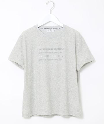 ロゴプリント クルーネック Tシャツ 【吸汗速乾】
