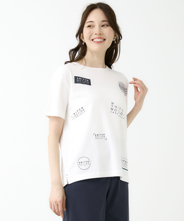 スムース ロゴ プリントTシャツ【接触冷感】