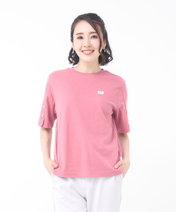 スリットスリーブ  Tシャツ【接触冷感】