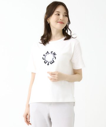 スムース プリントモチーフ Tシャツ【接触冷感】