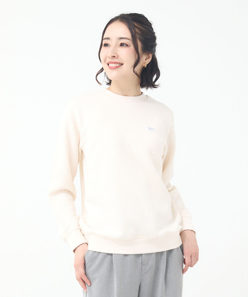 ジャカード バイアス柄 スウェット