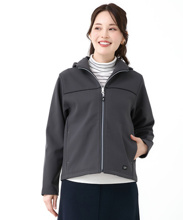 ジャージ素材 フルジップ パーカー