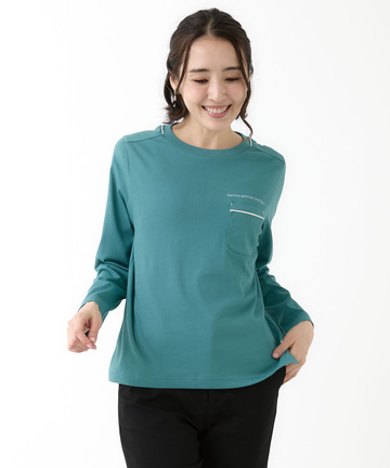 プレート 天竺 ポケットデザイン カットソー