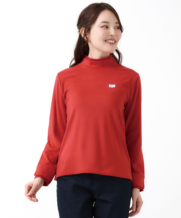 天竺 ハイネック デザインカットソー