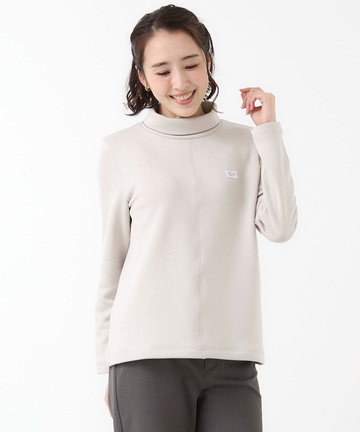 裏起毛 ハイネック カットソー