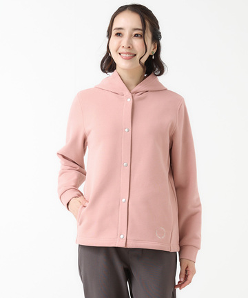 微起毛 裏毛 スナップボタン パーカー