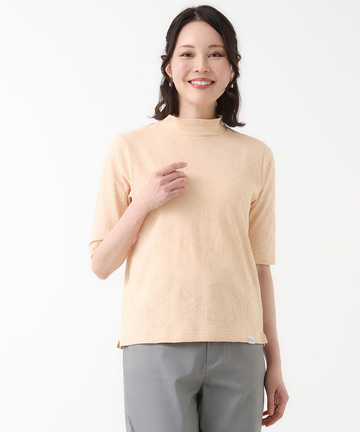 バイヤス ロゴ ジャカード カットソー