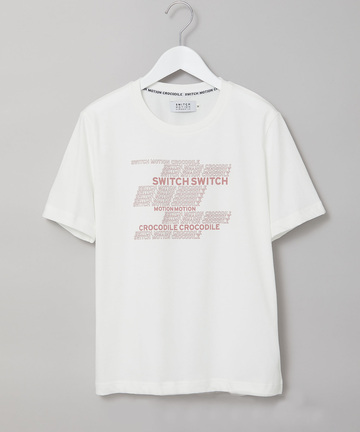 プレーティング天竺 ロゴプリント Tシャツ