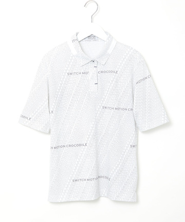 鹿の子 ロゴプリント ポロシャツ