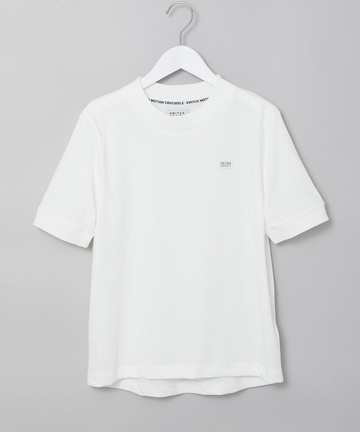 プレーティング天竺 リブ切り替え Tシャツ【吸水速乾】