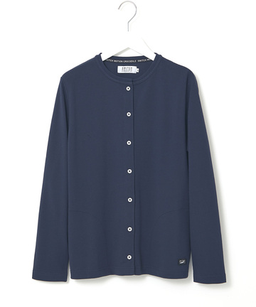 スノーコットン クルーネック カーディガン【接触冷感】