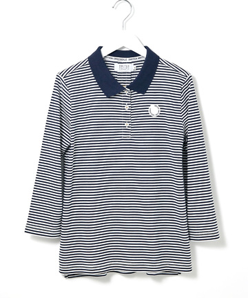 スノーコットン 鹿の子 七分袖 ポロシャツ【接触冷感】