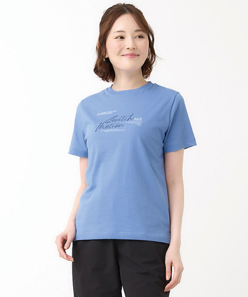 プレーティング天竺 モチーフプリント Tシャツ【吸汗速乾】