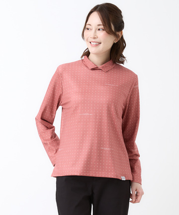 両面起毛ベア天竺 ドットロゴプリント Tシャツ 