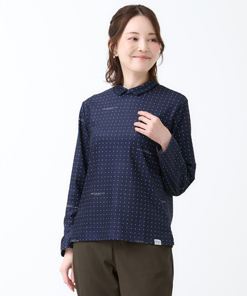 両面起毛ベア天竺 ドットロゴプリント Tシャツ 