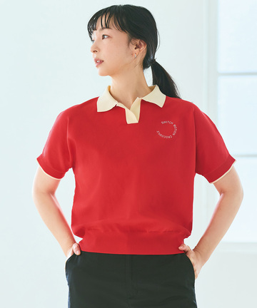 スキッパー ニット ポロシャツ【ZERO POLO】