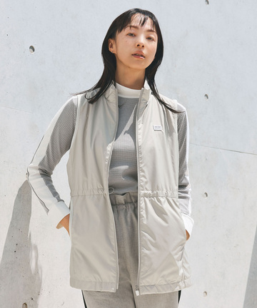 ミドル丈 サーモメッシュベスト【手洗いOK】