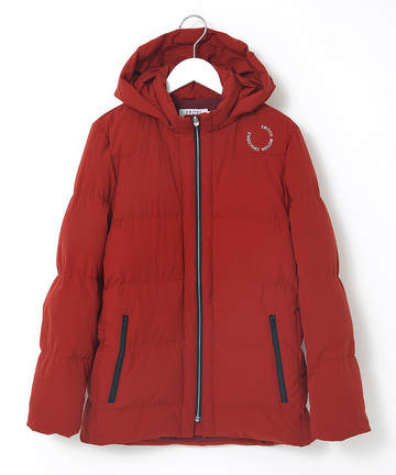 ストレッチ フード付き ダウンジャケット【撥水加工】