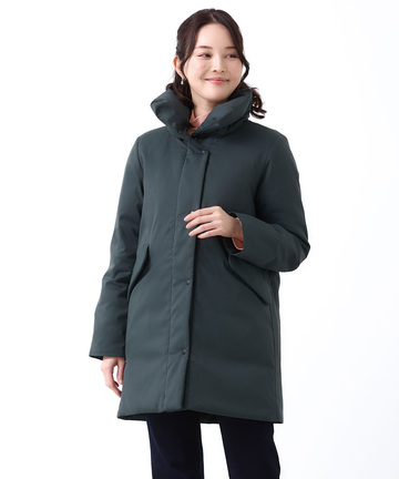 ツイル ロングダウンコート【撥水加工】