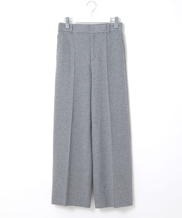 ジャージー素材 セミワイド パンツ