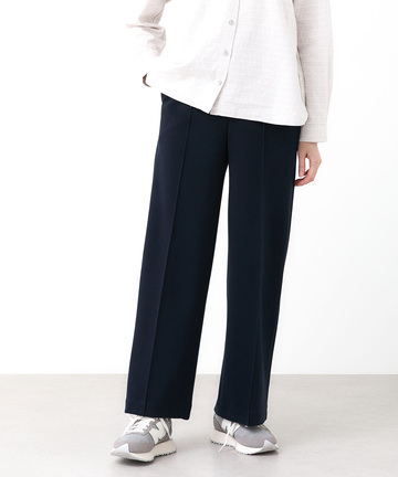 ジャージー素材 セミワイド パンツ