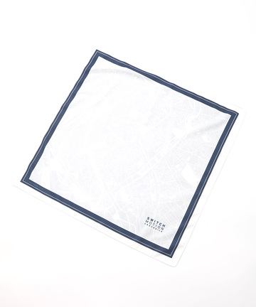 コットン マップ柄 バンダナ