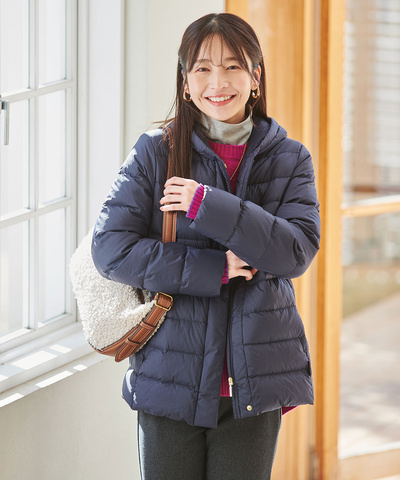 フード付き ダウン ジャケット