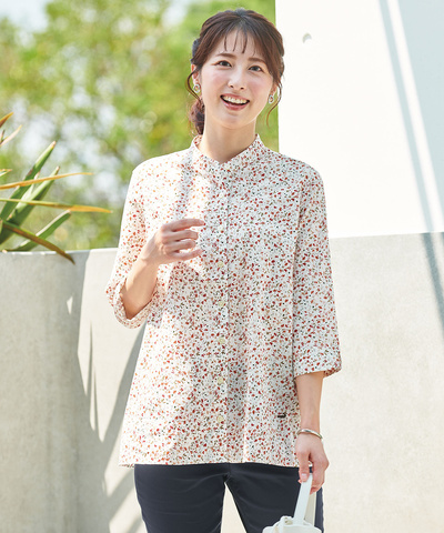 小花柄 なかろ チュニックワンピース Lサイズ
