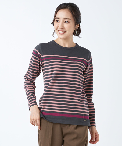 天竺 ボーダー Tシャツ