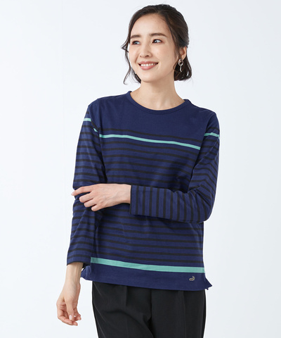 天竺 ボーダー Tシャツ