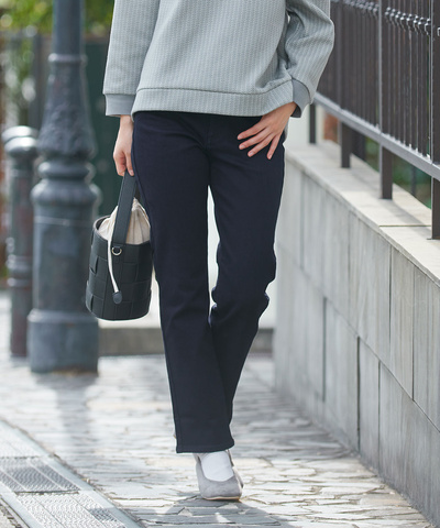 ストレッチ 裏起毛 デニムパンツ