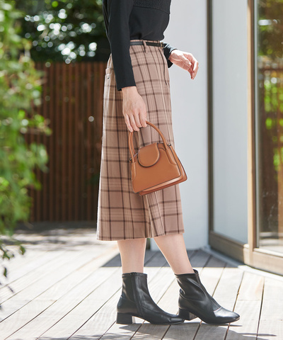 Aライン チェック スカート