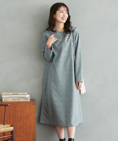 レーヨンブレンド ロング ワンピース