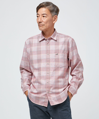 ソフトサーモ チェックシャツ 【シワになりにくい】
