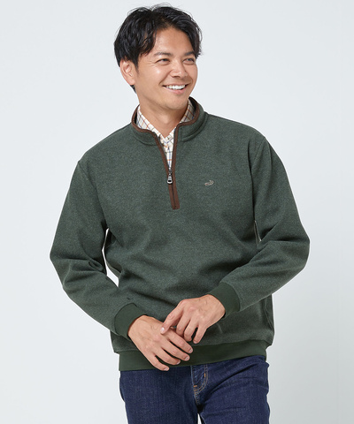 メルトンライク ハーフジップ トレーナー【一部店舗限定】
