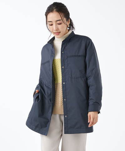 中綿 バンドカラー チュニック