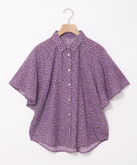 美品✨定価１.１万❤️　洗える　ブランケット ステッチ フレアスリーブ ブラウス 美品✨定価1.1万❤️ 洗える ブランケット ステッチ フレア