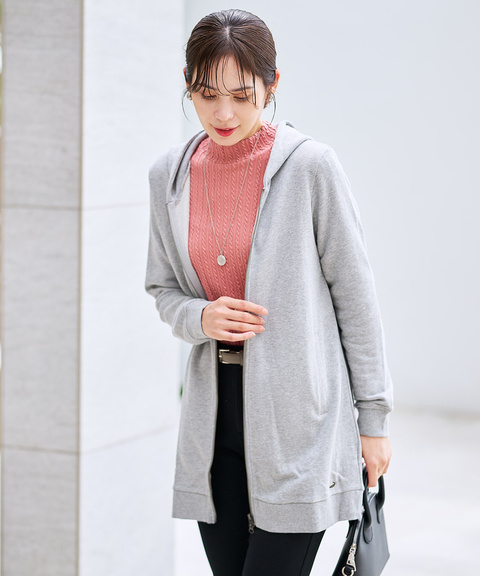 トゥービーシックパーカー　Mサイズ　チュニック丈　ルネ、フォクシー レディース 裏毛 チュニック パーカー【オンラインショップ限定】通販