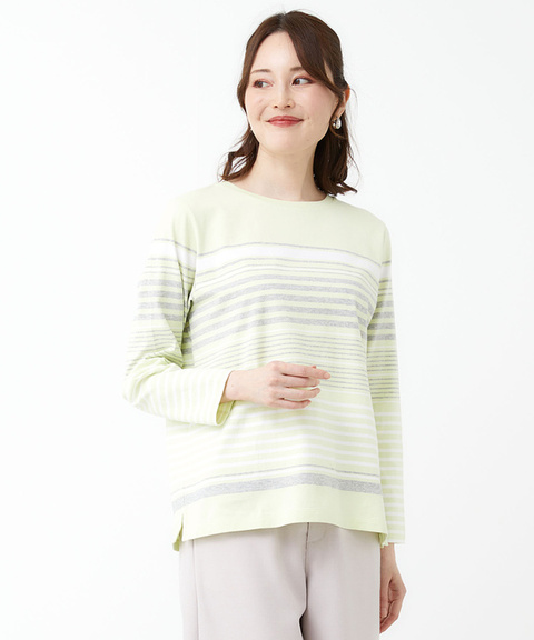 マルチボーダー 長袖 Ｔシャツ