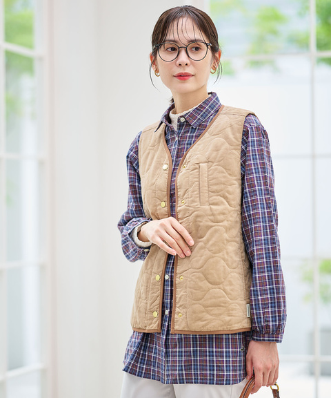 レディース キルティング 中綿 ベスト通販 [0104-55404