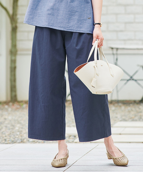 レディース リネンブレンド イージー パンツ通販 [0105-53507