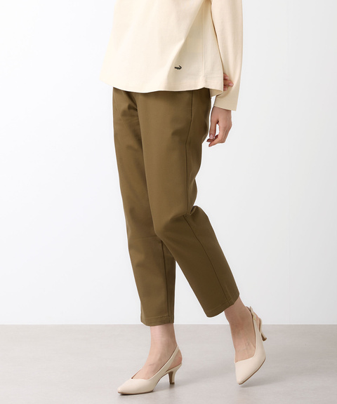 ストレッチ クロップド パンツ【接触冷感】【吸汗速乾】