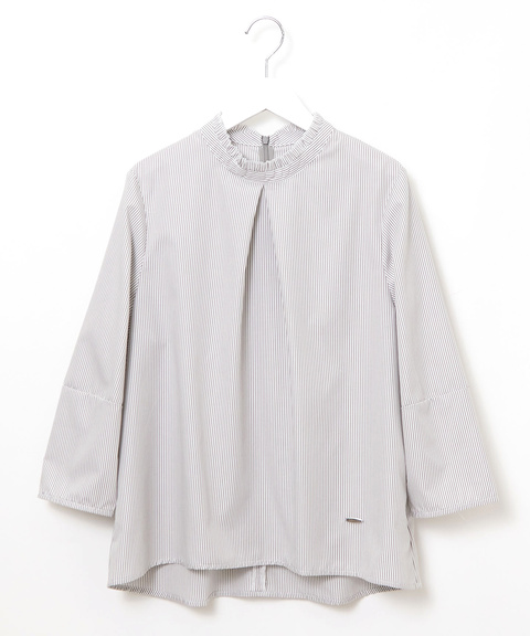 アメノチハレ スタンドフリル比翼ブラウス　ホワイト　新品未使用　タグ付き アメノチハレ スタンドフリル比翼ブラウス ホワイト 新品未使用 タグ