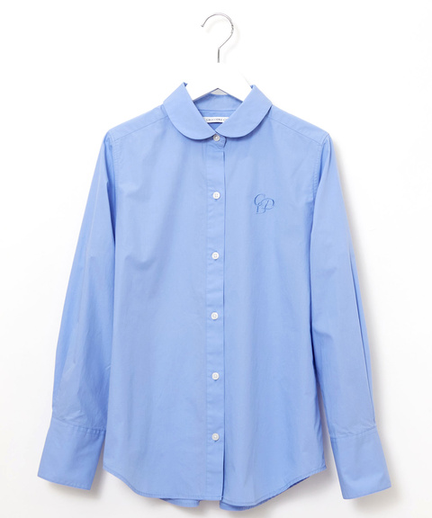 レディース コットンブロード ロゴ刺繍 ブラウス通販 [0201-55159