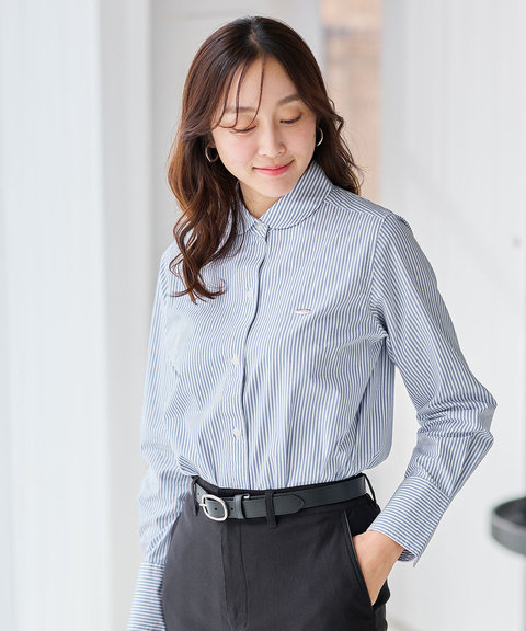 レディース ローン ストライプ ブラウス通販 [0201-55169