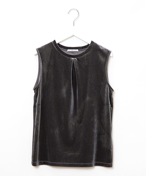 レディース ベロア フロントタック タンクトップ通販 [0202-55253