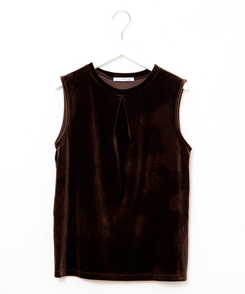レディース ベロア フロントタック タンクトップ通販 [0202-55253