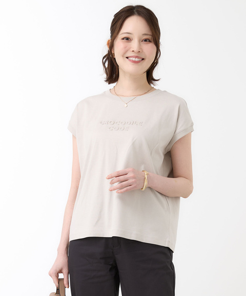新品未使用　ハグオーワー×アメリカーナ　コラボTシャツ　フレンチスリーブ レディース フレンチスリーブ ロゴデザイン Tシャツ通販 [0202-64254